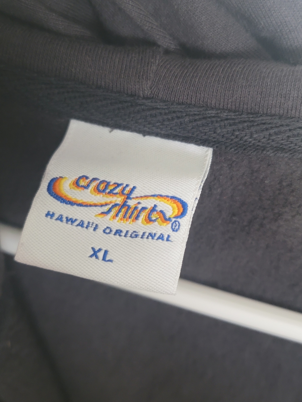 (Size XL) Crazy Shirts Hawaii Original Zip Up Hoodie Black XL Hibiscus Surf Y2K - Picture 8 of 11